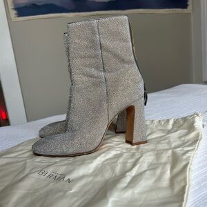 Alexandre Birman Sparkling Silver Heeled Boots